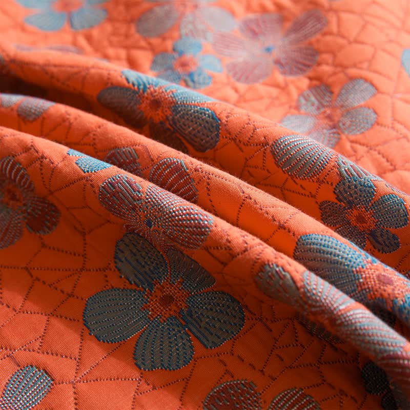 Cotton Gauze Quilt Set | Eco-Friendly Organic Cotton | Full/Queen Size with Pillow Towels