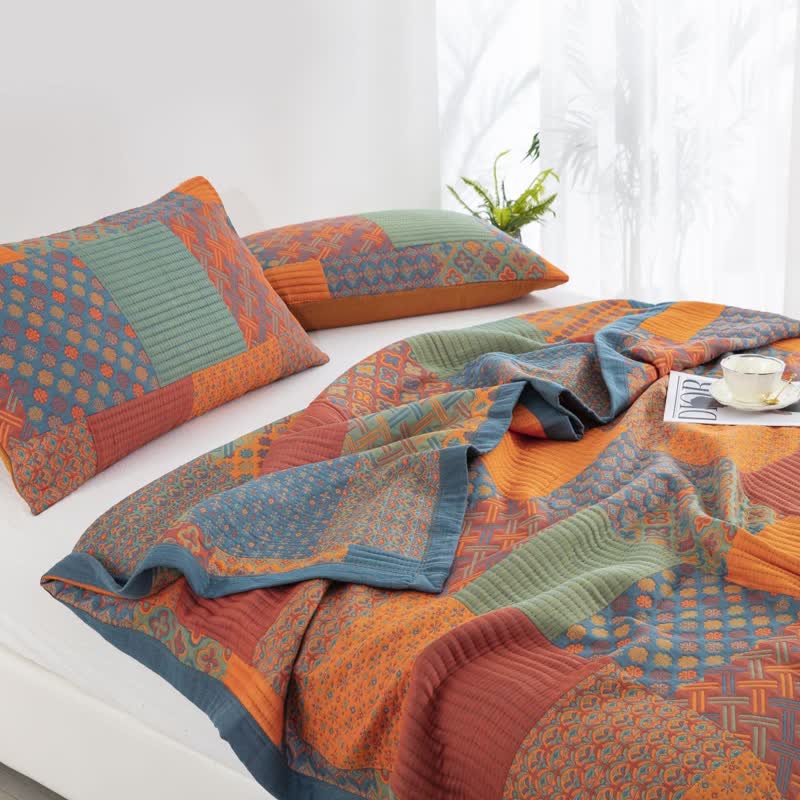 Cotton Quilt Set | Hypoallergenic Breathable Fabric | Multiple Sizes Available