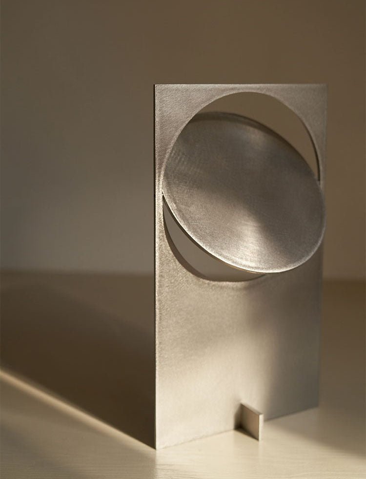 Table Lamp | Metal & Stainless Steel | 22cm Diameter, 38cm Height