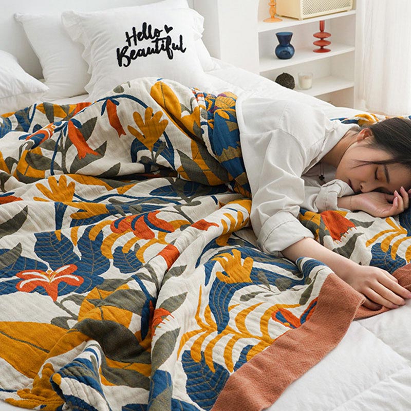 Cotton Sofa Blanket | Reversible & Soft | 59" x 79"