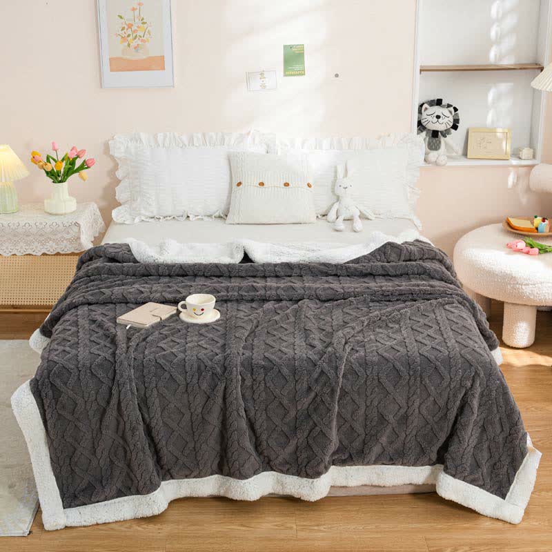 Reversible Throw Blanket | Soft Polyester | Lightweight Cozy Design
