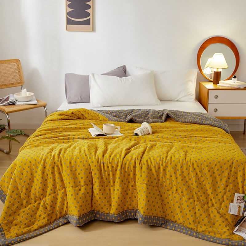 Reversible Cotton Quilt | 100% Organic Cotton | Full/Queen/King Sizes