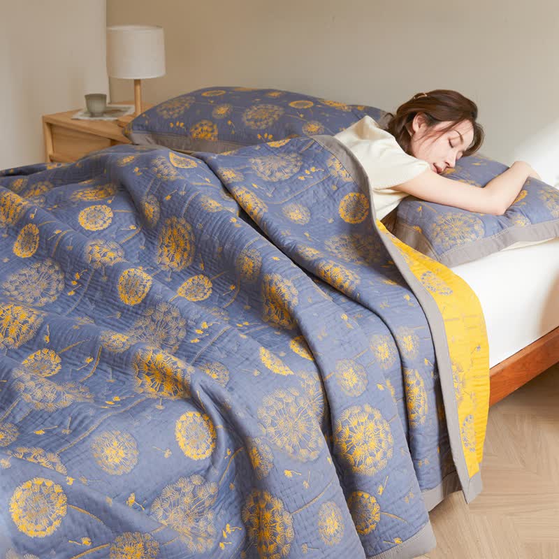 Dandelion Quilt | 100% Organic Cotton | Full/Queen Size