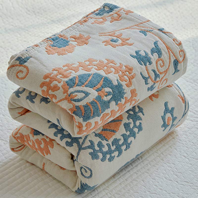 Cotton Quilt | Colorful Flower Print | Full/Queen Size