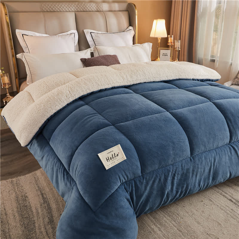 Thick Blanket | Premium Microfiber & Sherpa Fleece | Full, Queen, King Sizes