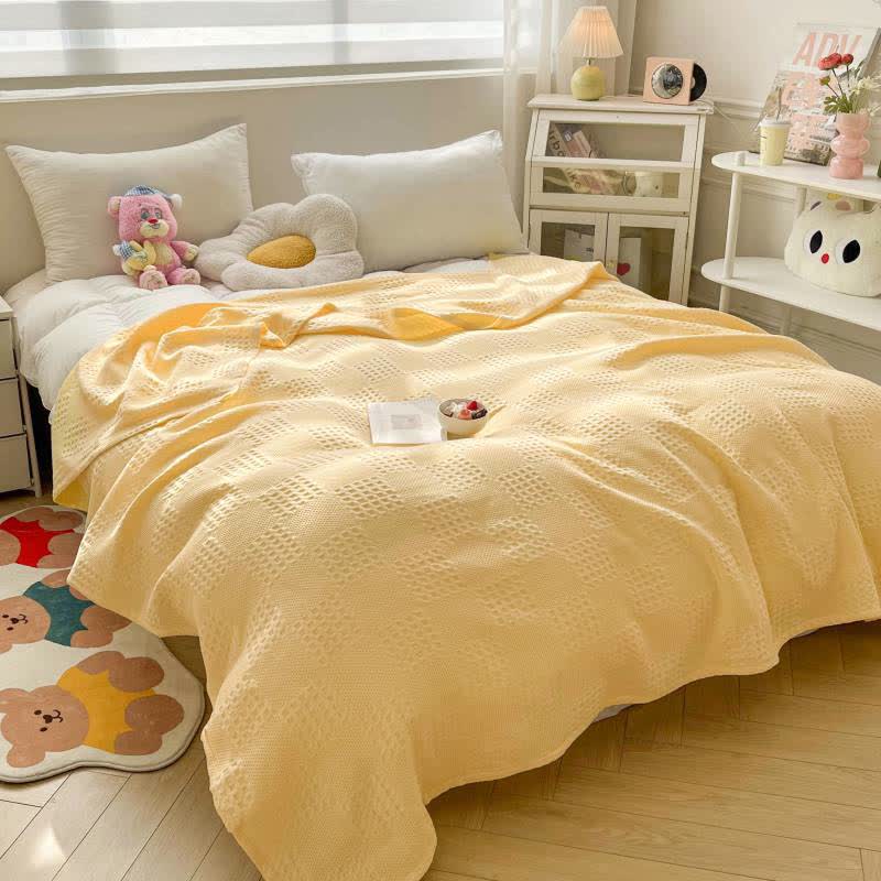 Pure Cotton Waffle Quilt | 100% Organic Cotton | Full/Queen Size