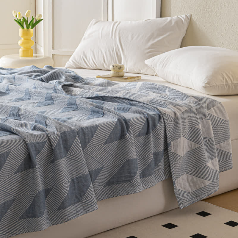 Summer Quilt | Pure Cotton | Zigzag Print | Full/Queen Size