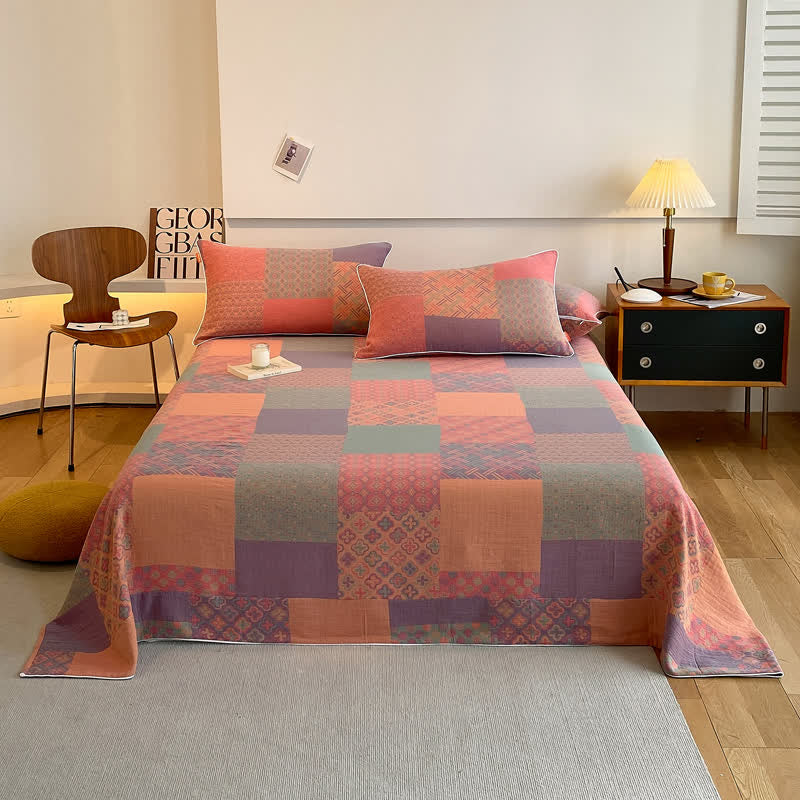 Vintage Double Layer Coverlet | 100% Organic Cotton | Twin Size