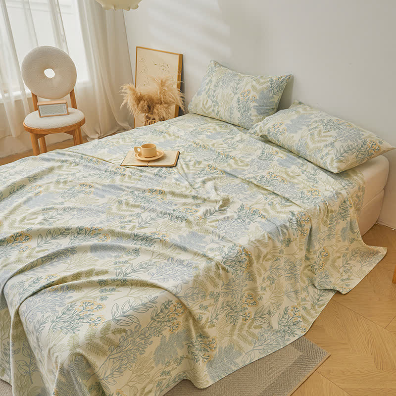 Floral Coverlet Set | Pure Cotton | 3-Piece Set