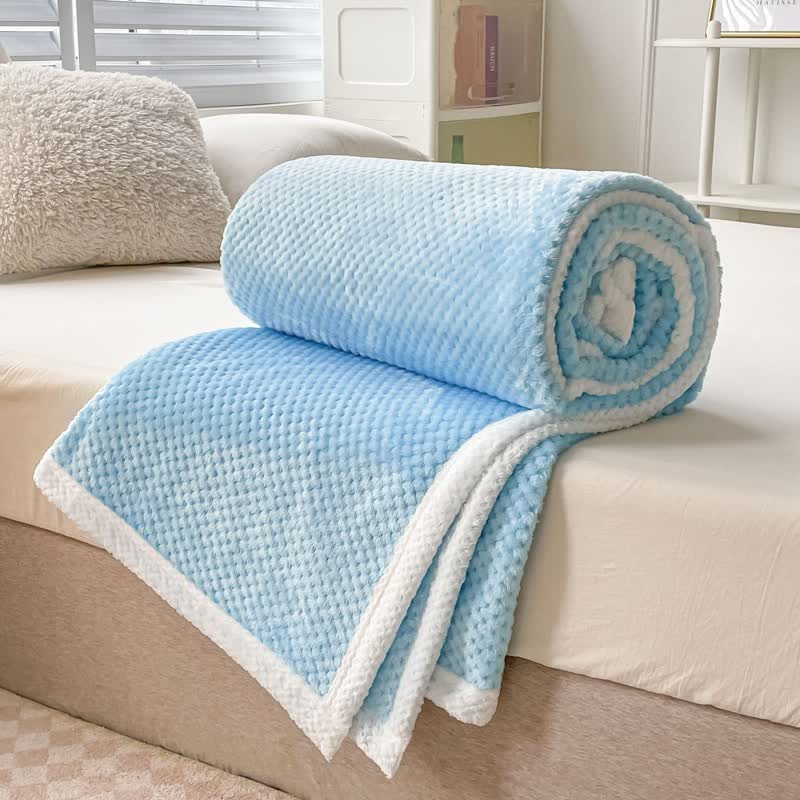 Reversible Fleece Blanket | Soft Polyester | Full Size 71" x 79"
