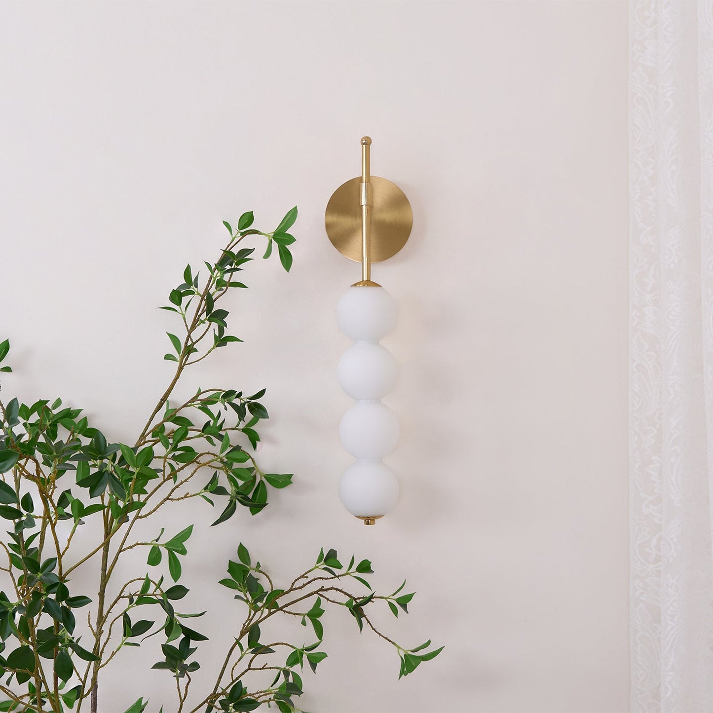 Abacus Wall Lamp | Iron, Metal, Glass | Gold