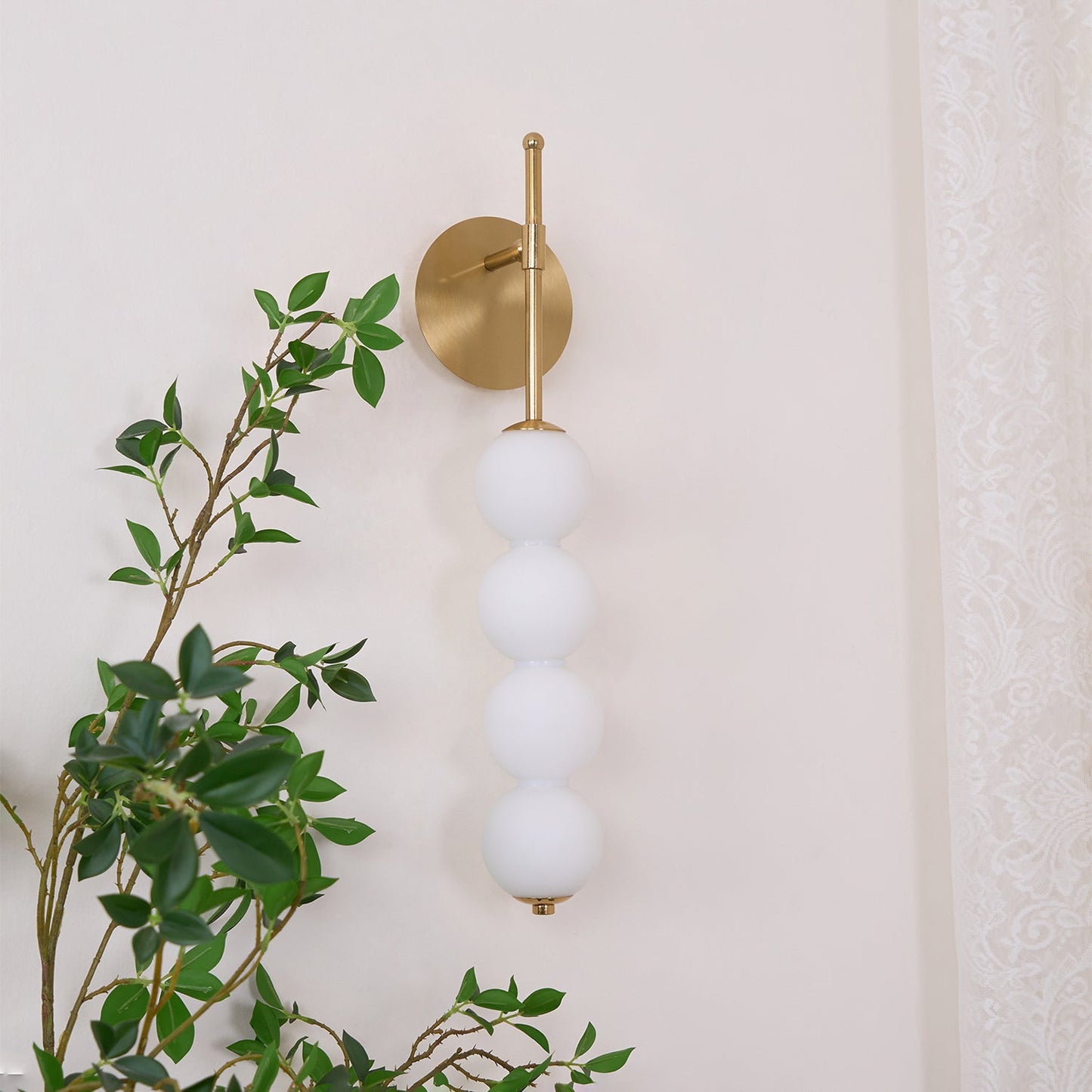 Abacus Wall Lamp | Iron, Metal, Glass | Gold