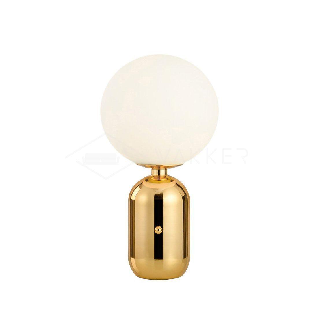 Kade Table Lamp | Blown Glass & Metal | Gold, White, or Black Base