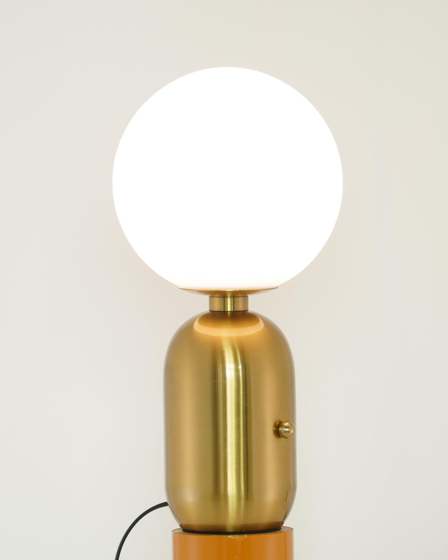 Kade Table Lamp | Blown Glass & Metal | Gold, White, or Black Base
