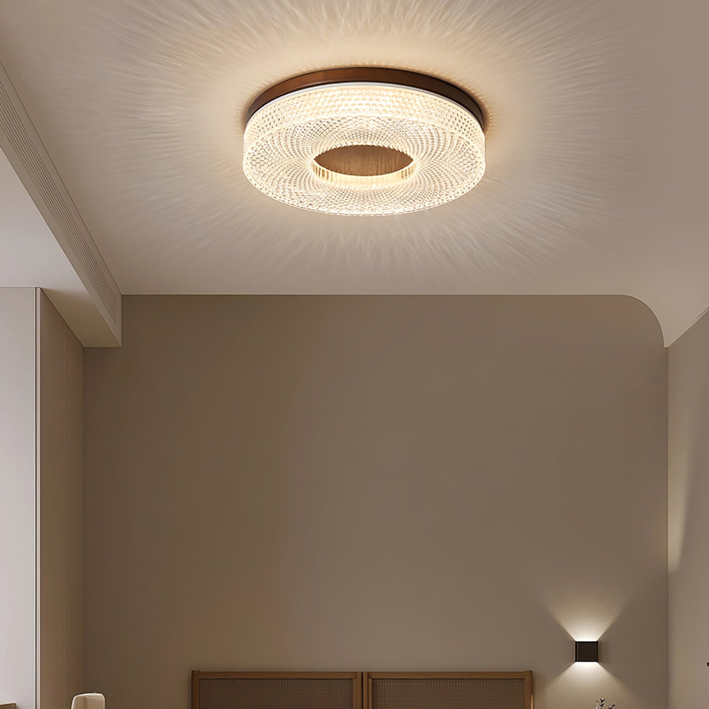 Acrylic Halo Ceiling Light | Round | White