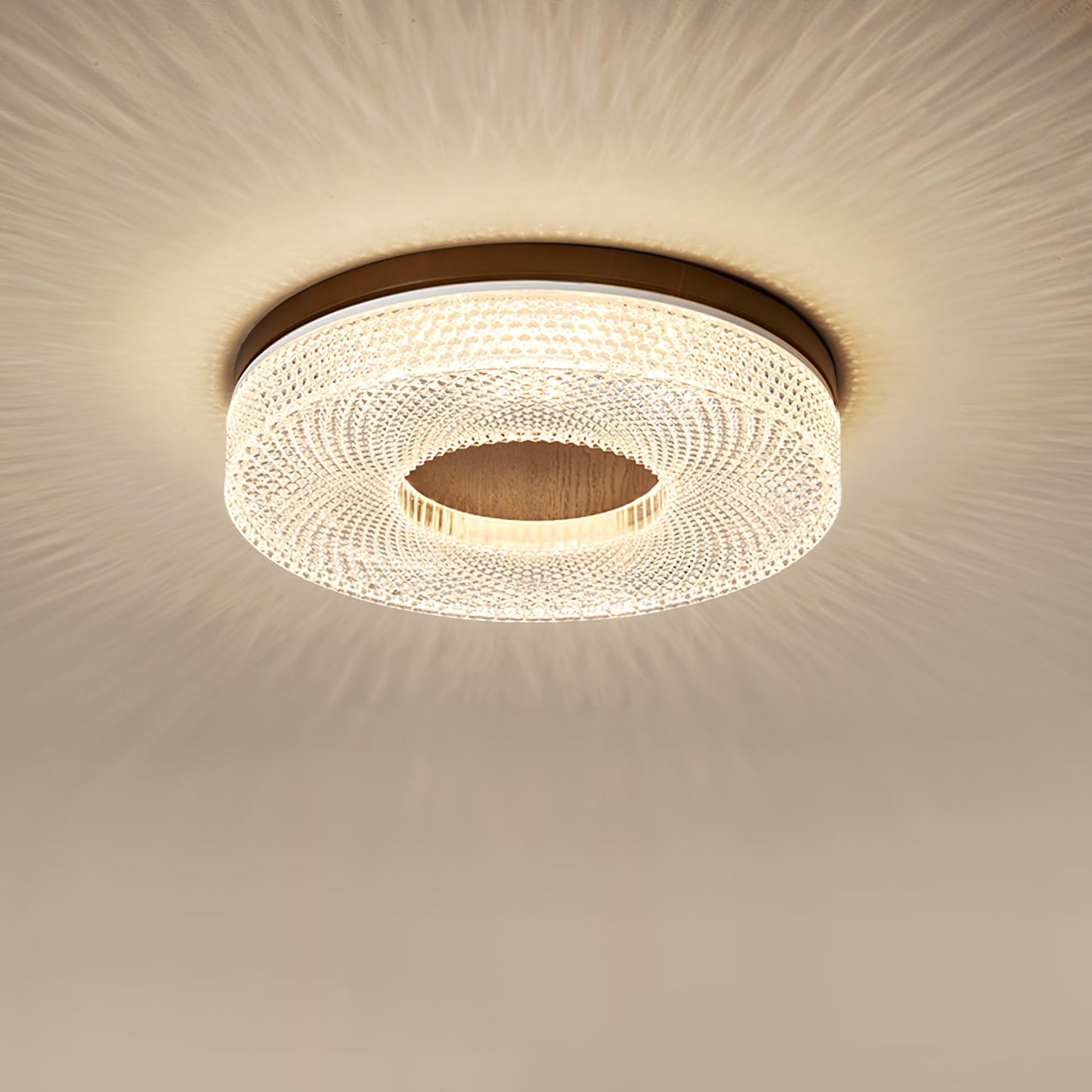 Acrylic Halo Ceiling Light | Round | White
