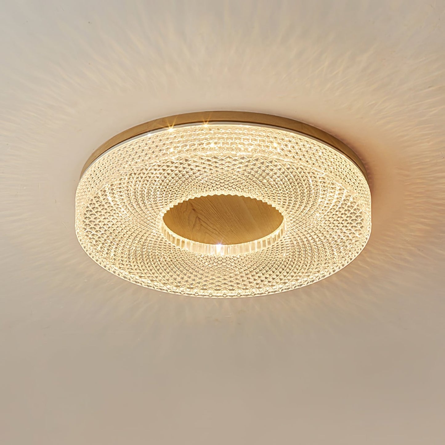 Acrylic Halo Ceiling Light | Round | White