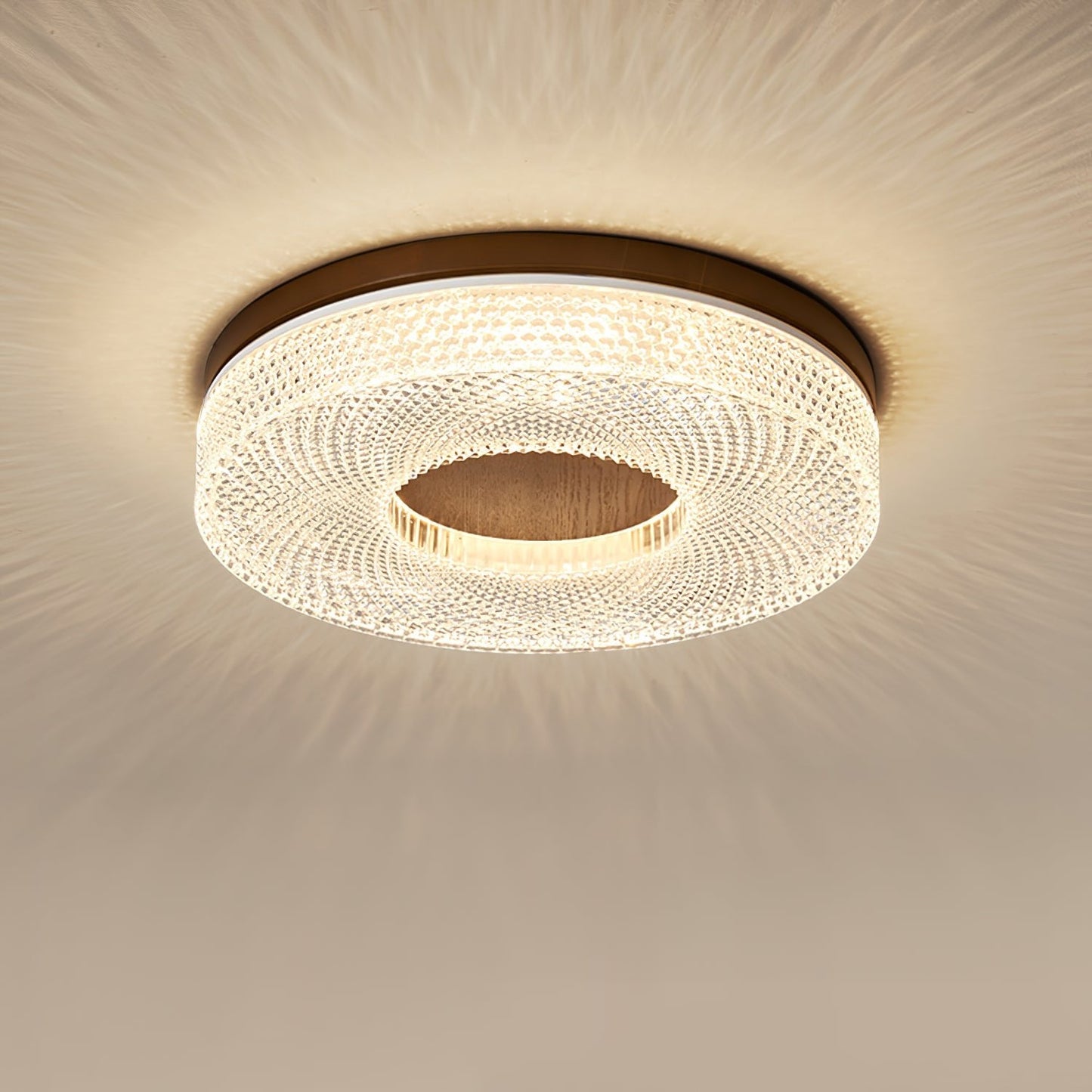 Acrylic Halo Ceiling Light | Round | White