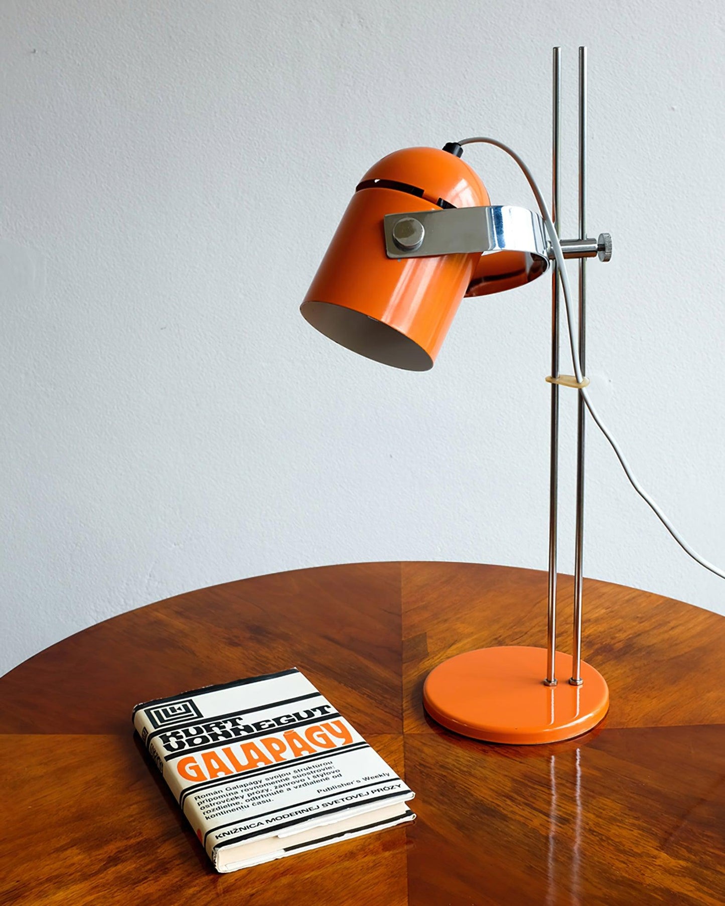 Adjusta Liftable Desk Lamp | Iron Construction | Chrome, Orange, Green