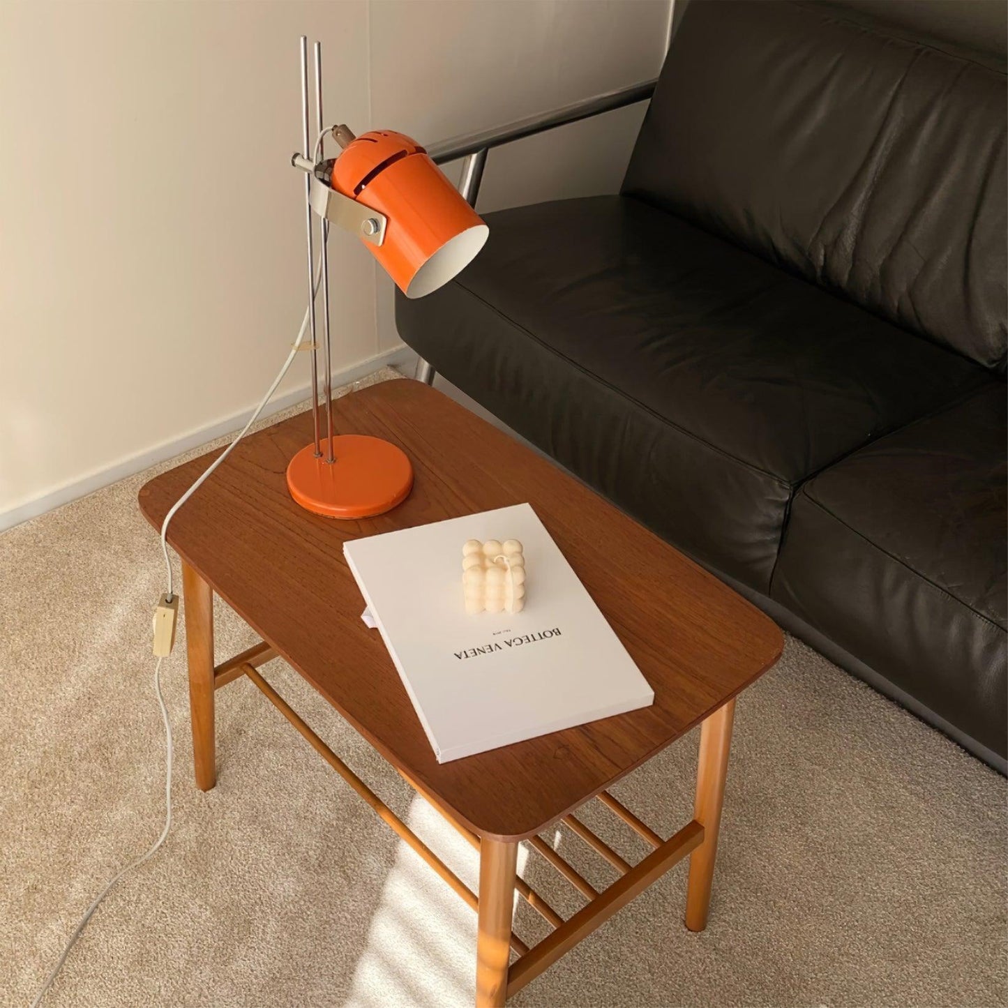 Adjusta Liftable Desk Lamp | Iron Construction | Chrome, Orange, Green