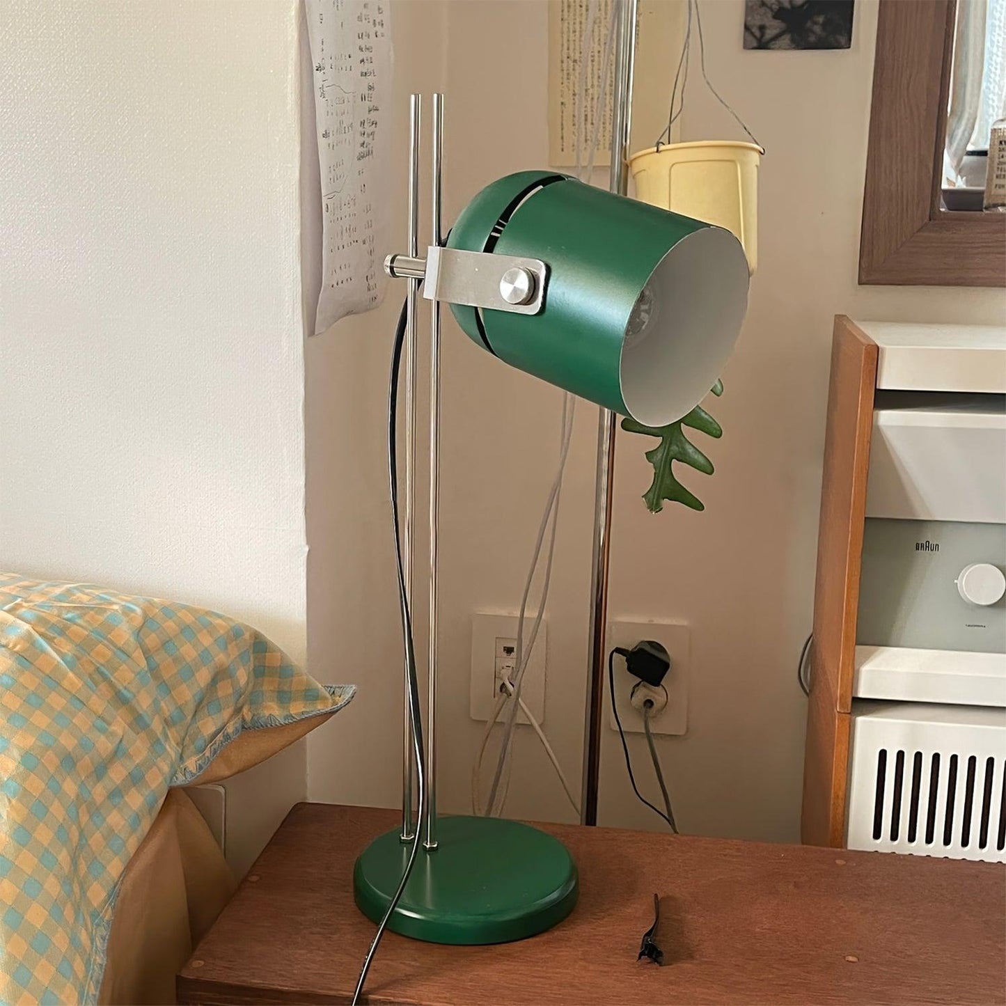 Adjusta Liftable Desk Lamp | Iron Construction | Chrome, Orange, Green