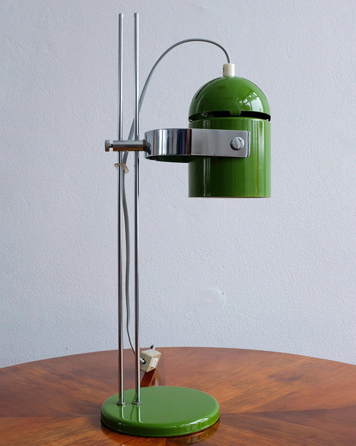 Adjusta Liftable Desk Lamp | Iron Construction | Chrome, Orange, Green