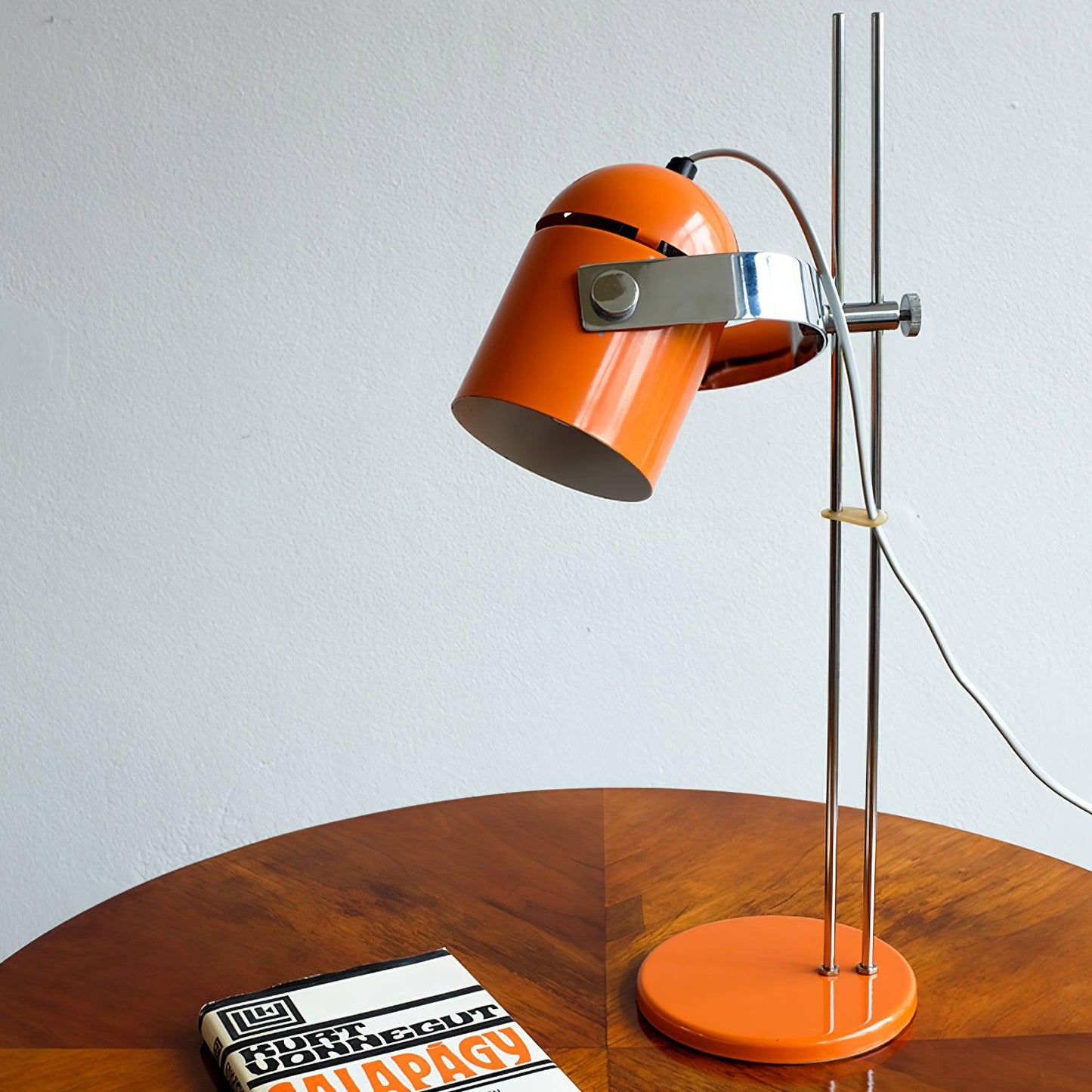 Adjusta Liftable Desk Lamp | Iron Construction | Chrome, Orange, Green