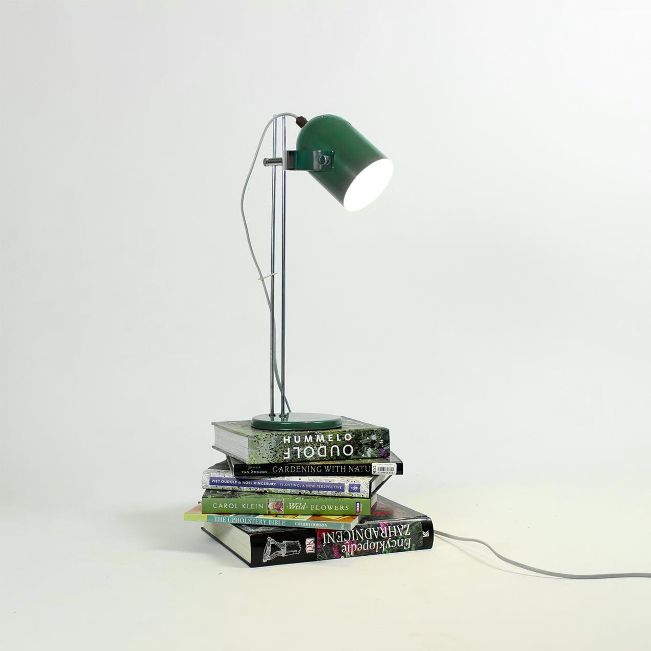 Adjusta Liftable Desk Lamp | Iron Construction | Chrome, Orange, Green