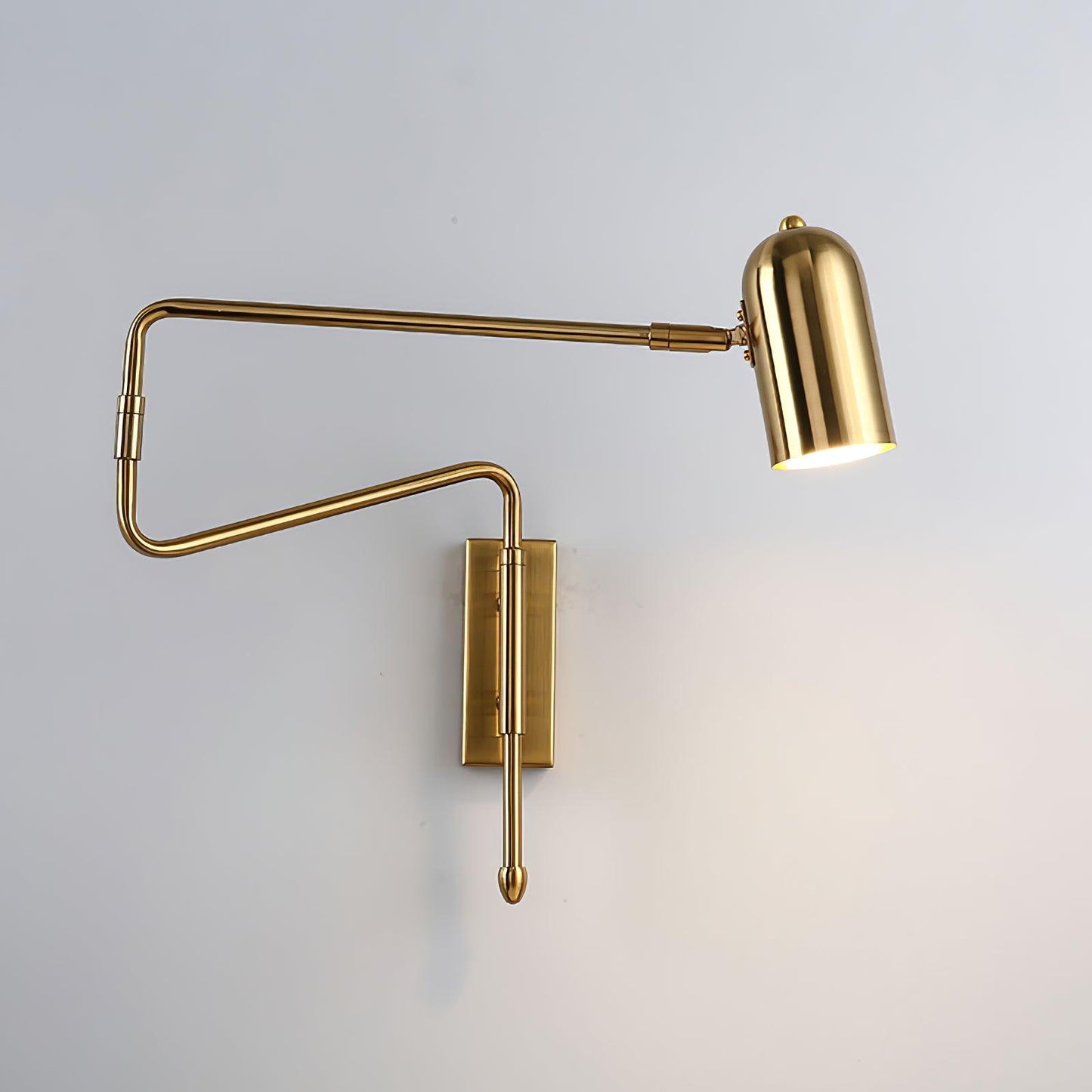 Adjustable Arm Wall Lamp | Metal | Black and Gold