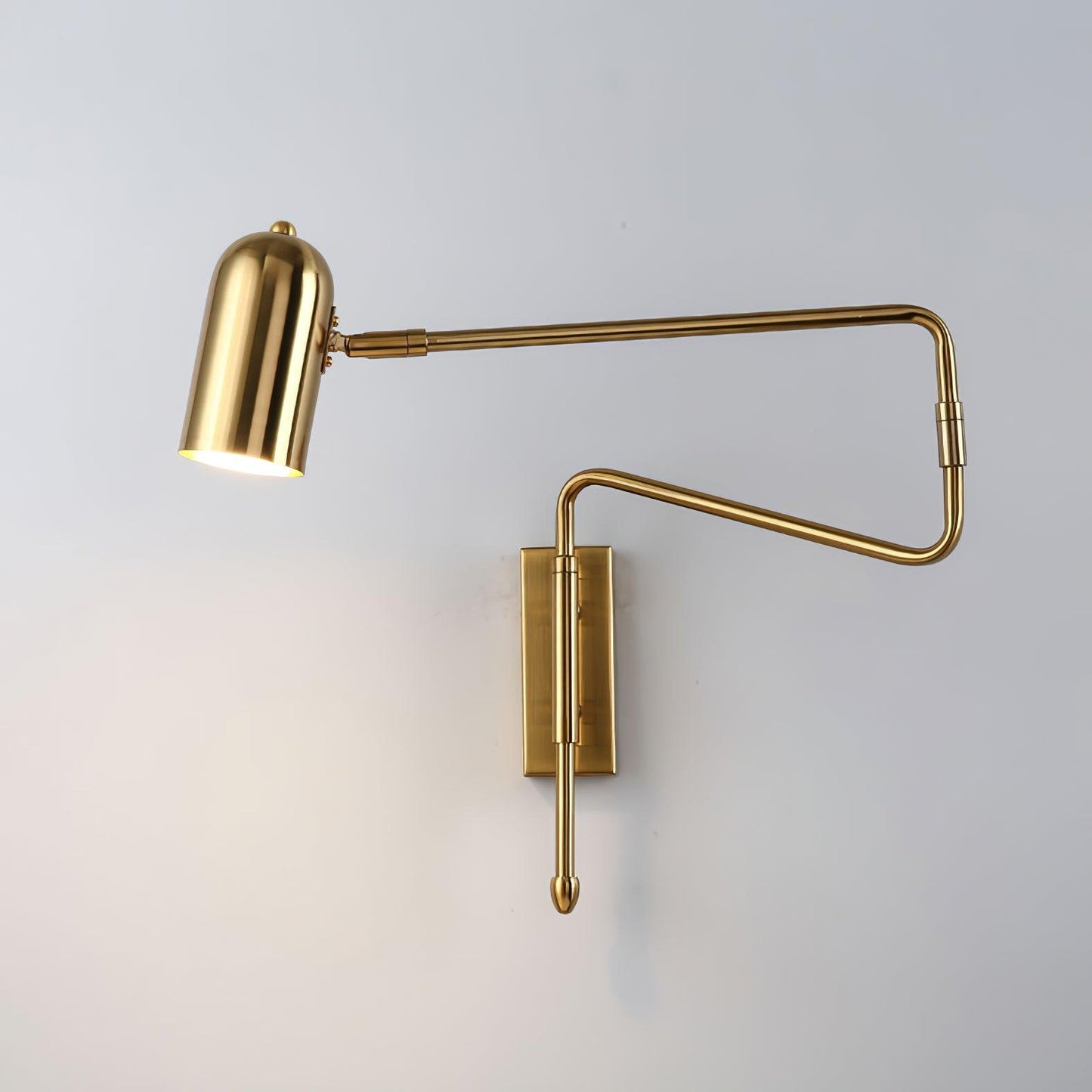 Adjustable Arm Wall Lamp | Metal | Black and Gold