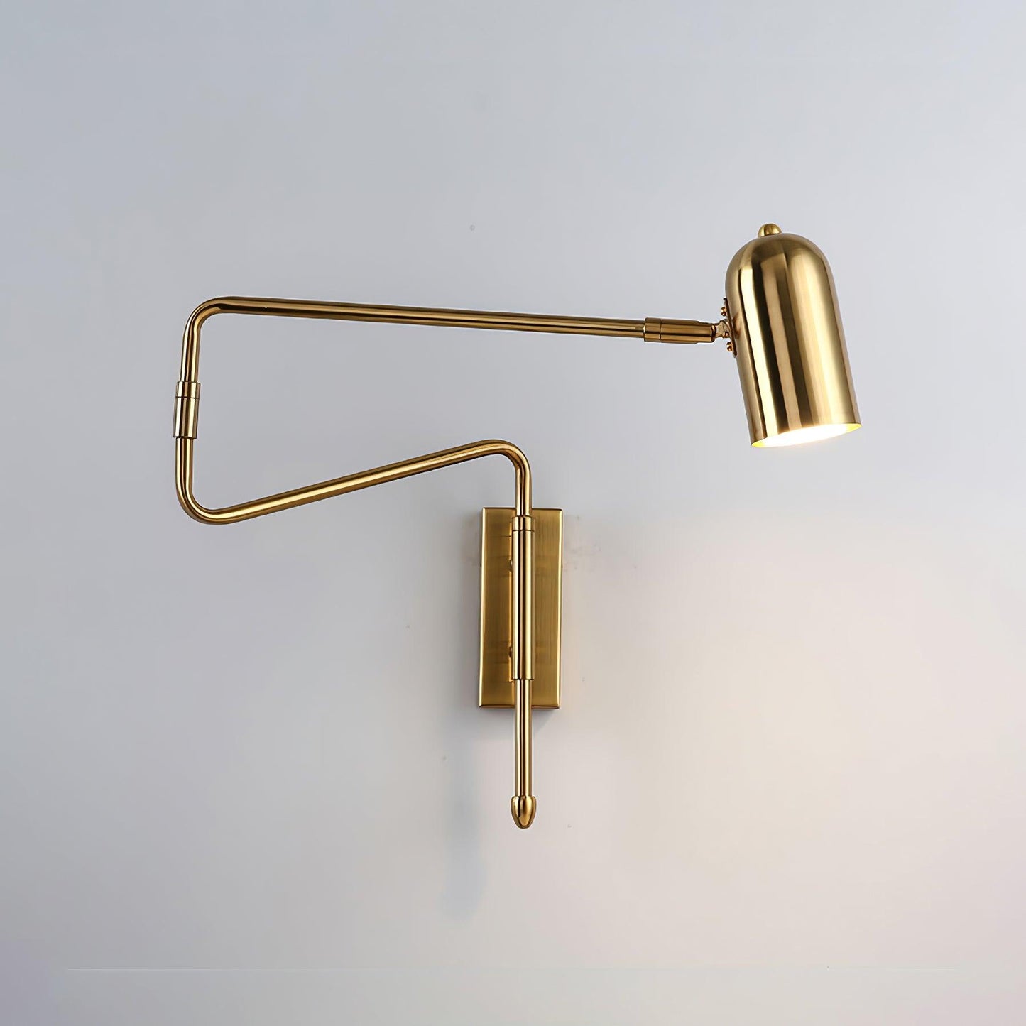 Adjustable Arm Wall Lamp | Metal | Black and Gold