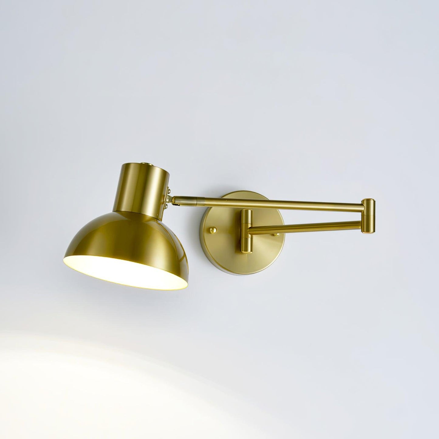Adjustable Arm Wall Lamp | Metal | Black and Gold