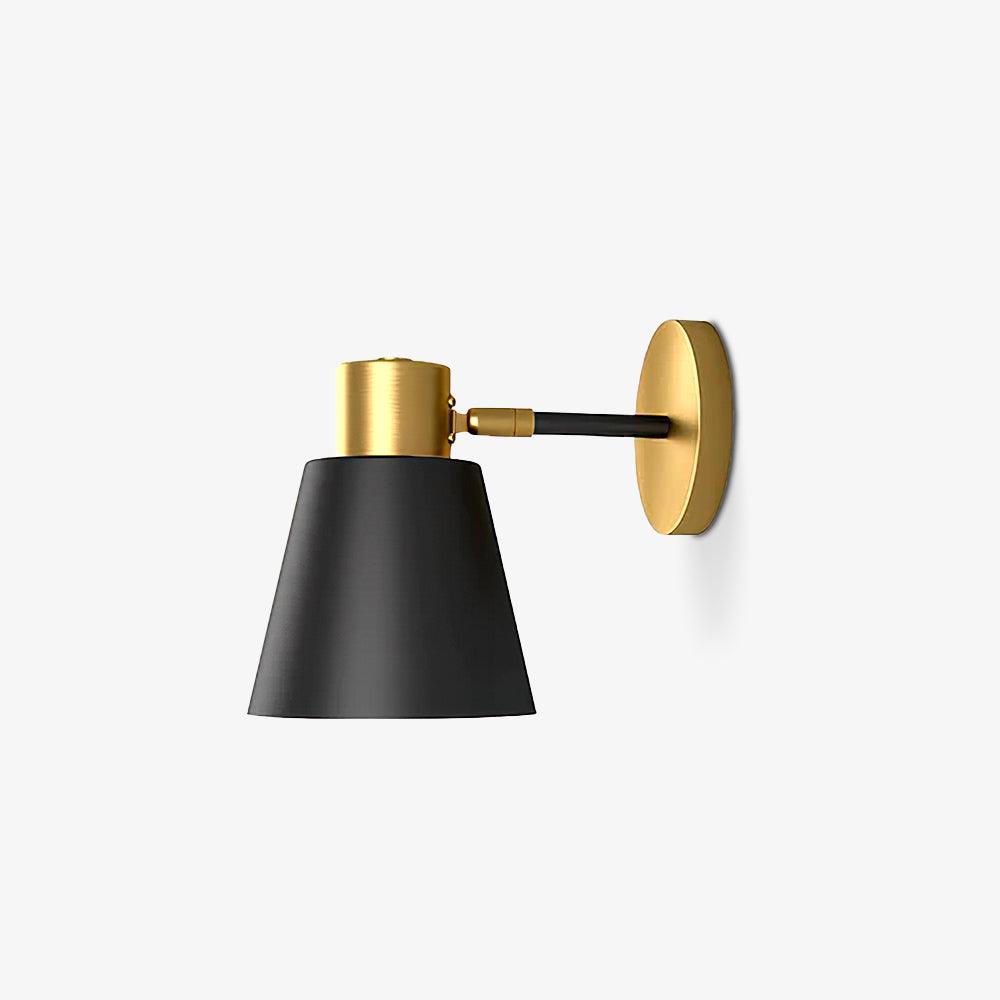 Adjustable Wall Lamp | Metal | Black & Gold