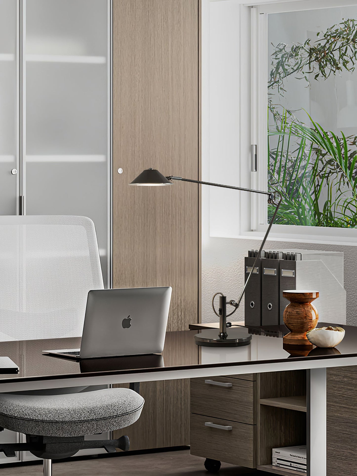 Adjustable Office Task Lamp | Metal | Black