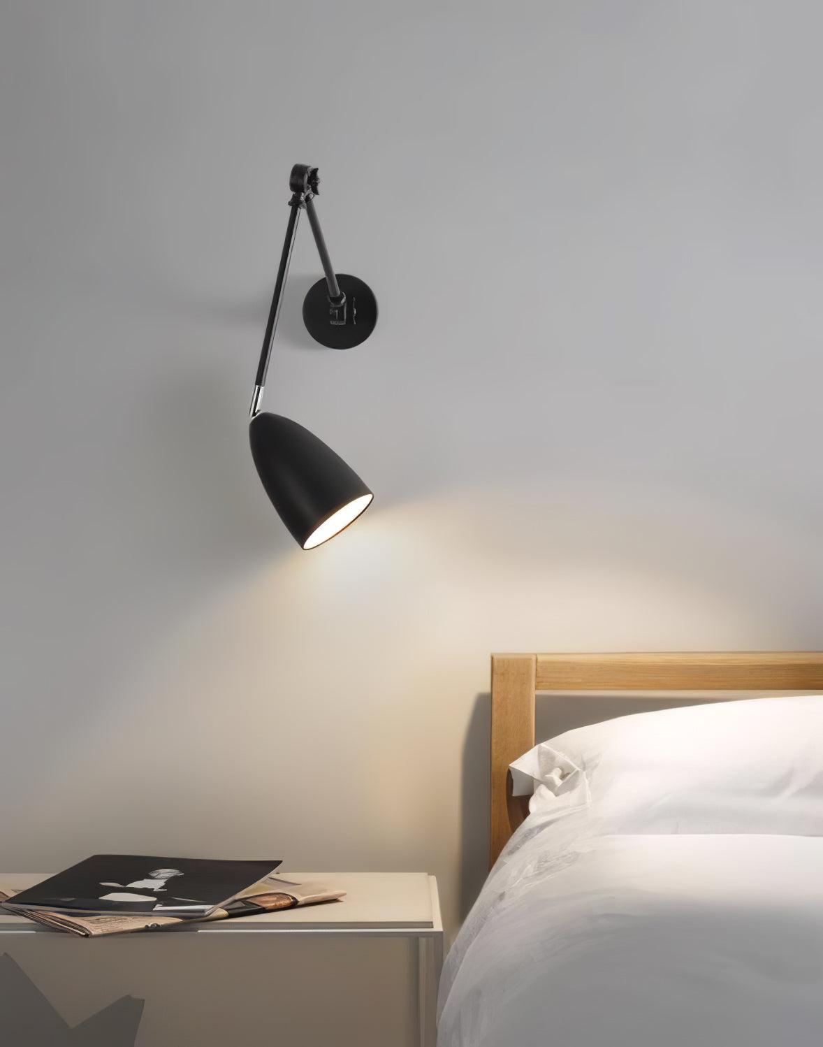 Adjustable Wall Lamp | Metal | White, Nickel, Black