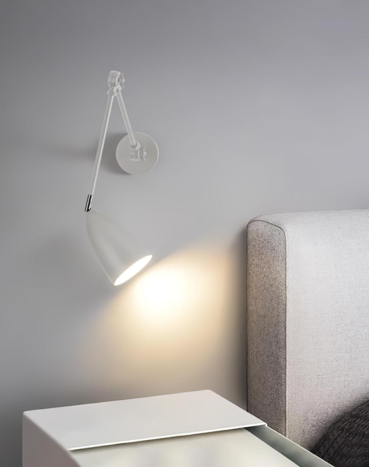 Adjustable Wall Lamp | Metal | White, Nickel, Black