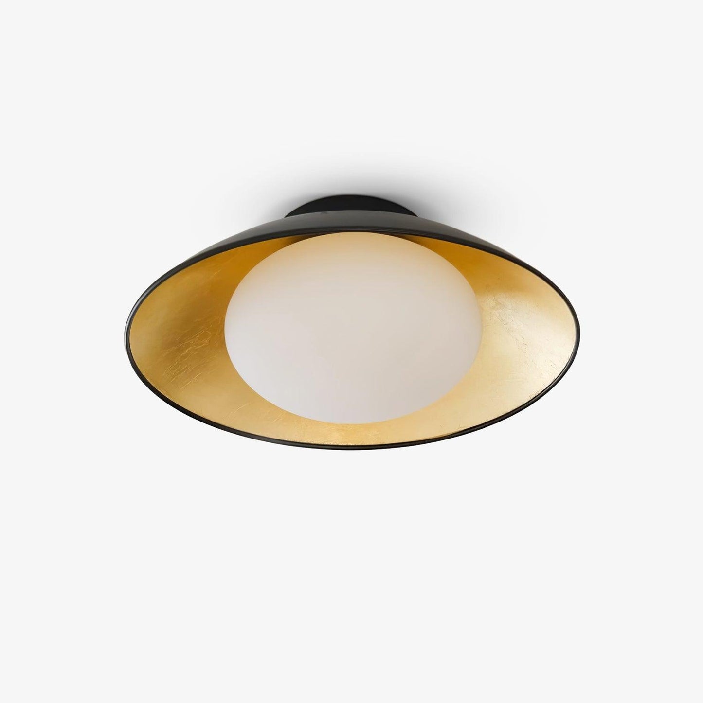 Adrienne Ceiling Lamp | Metal & Glass | Black & Gold