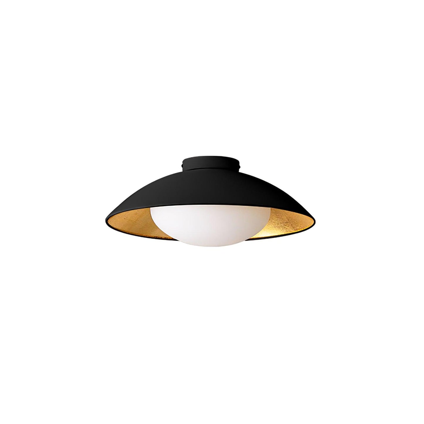 Adrienne Ceiling Lamp | Metal & Glass | Black & Gold