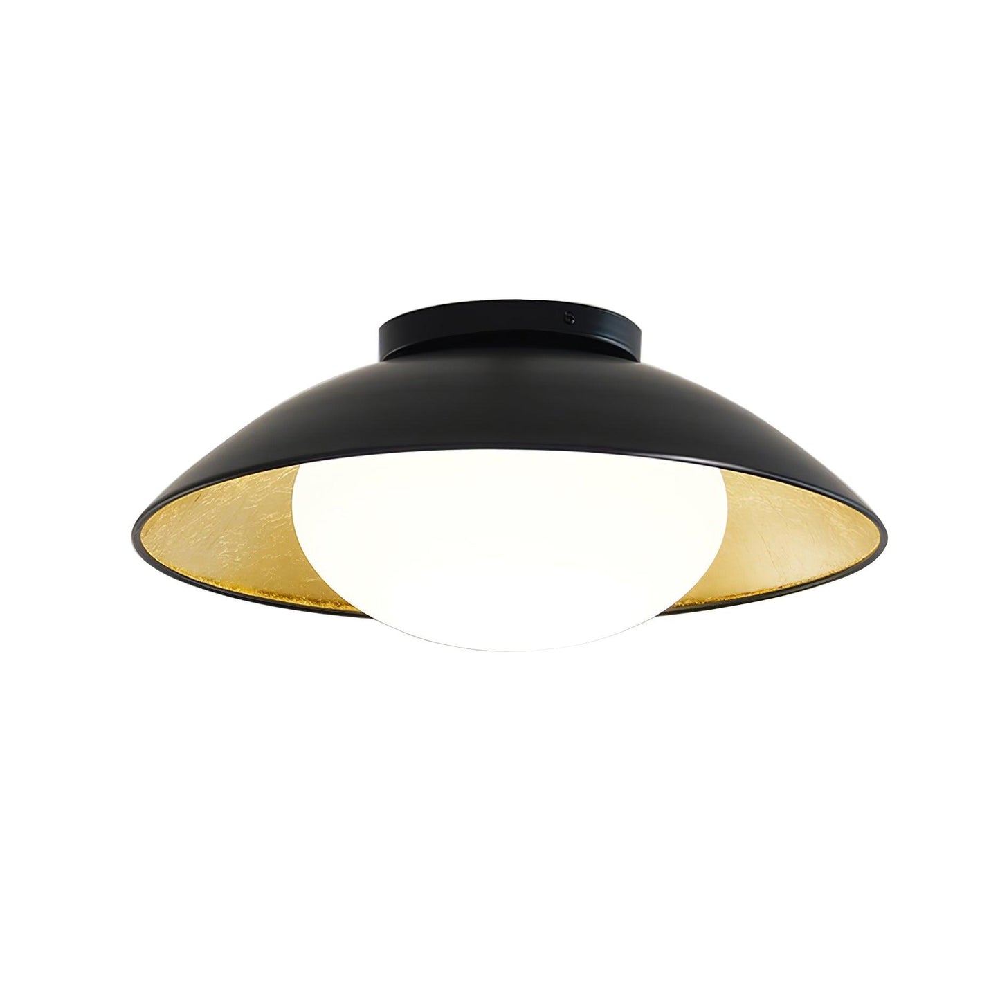 Adrienne Ceiling Lamp | Metal & Glass | Black & Gold