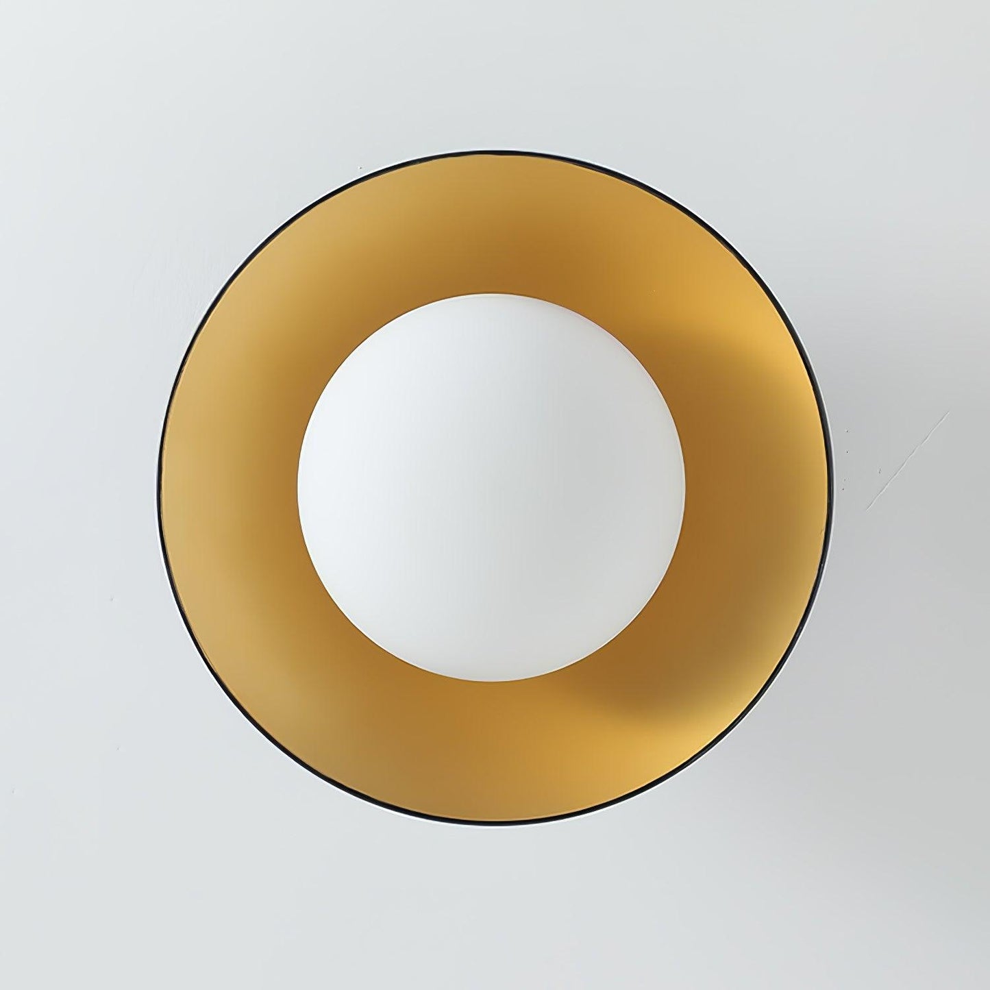 Adrienne Ceiling Lamp | Metal & Glass | Black & Gold