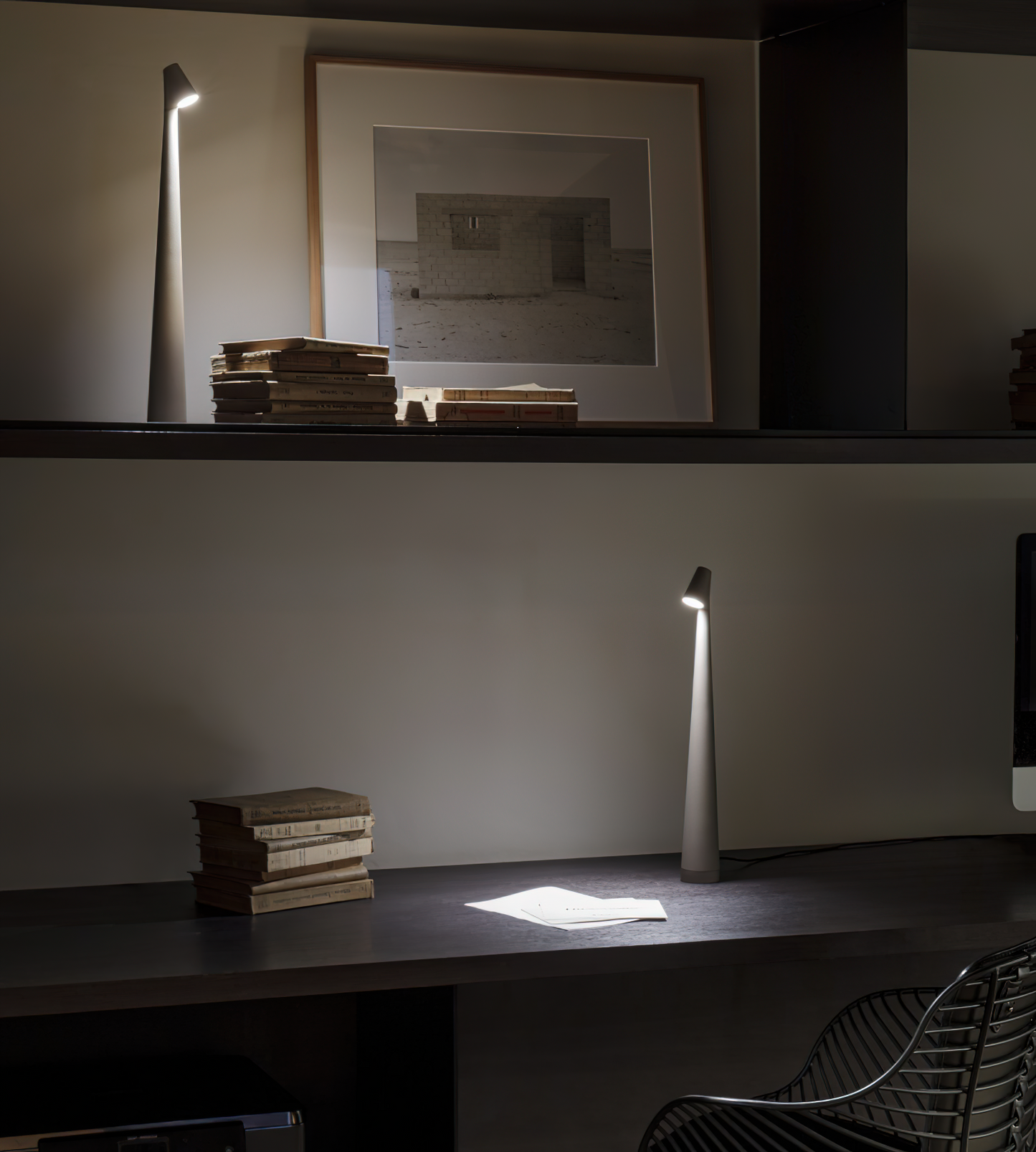 Africa Portable Table Lamp | Metal & Acrylic | Rechargeable, 4 Colors