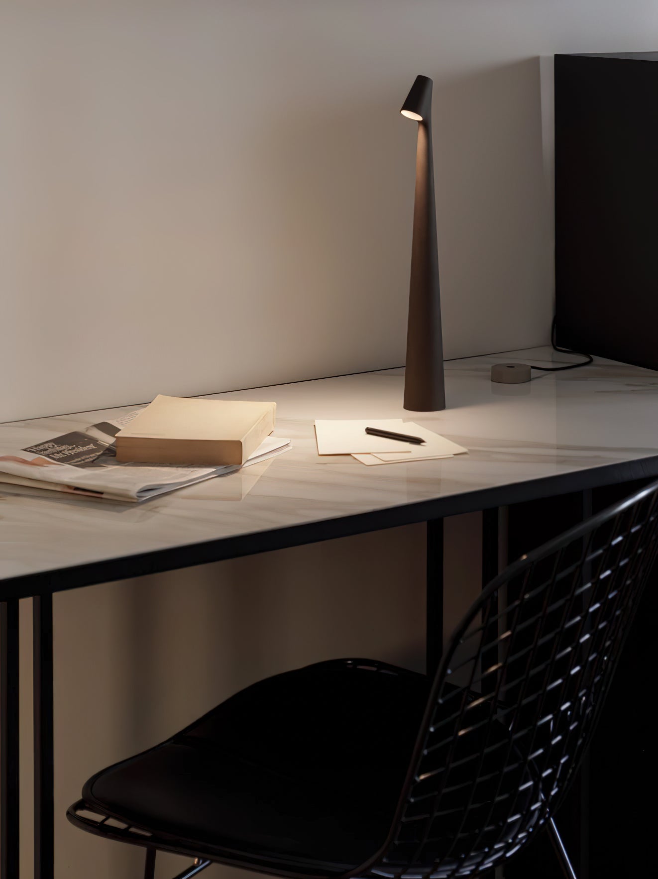 Africa Portable Table Lamp | Metal & Acrylic | Rechargeable, 4 Colors