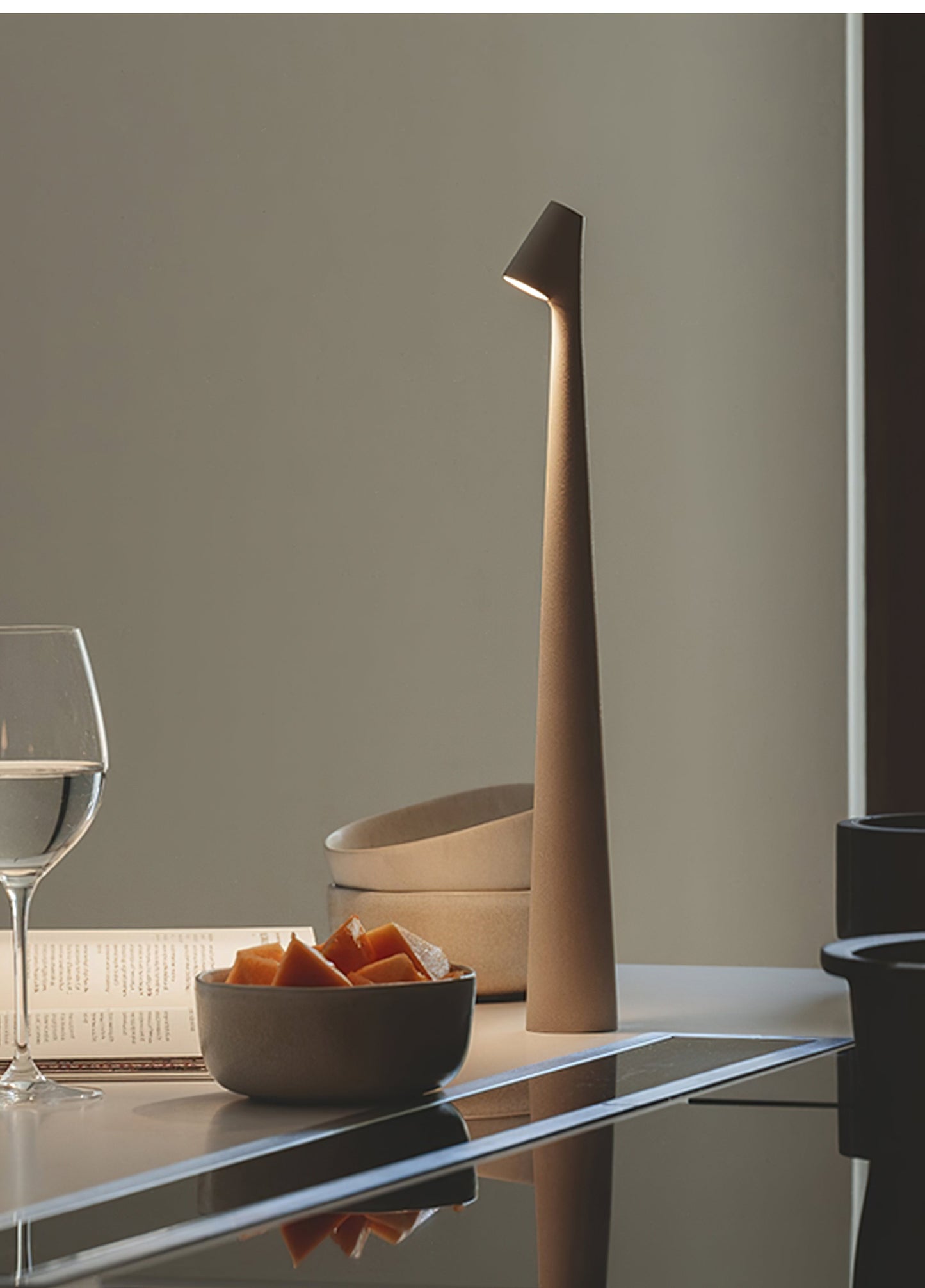 Africa Portable Table Lamp | Metal & Acrylic | Rechargeable, 4 Colors