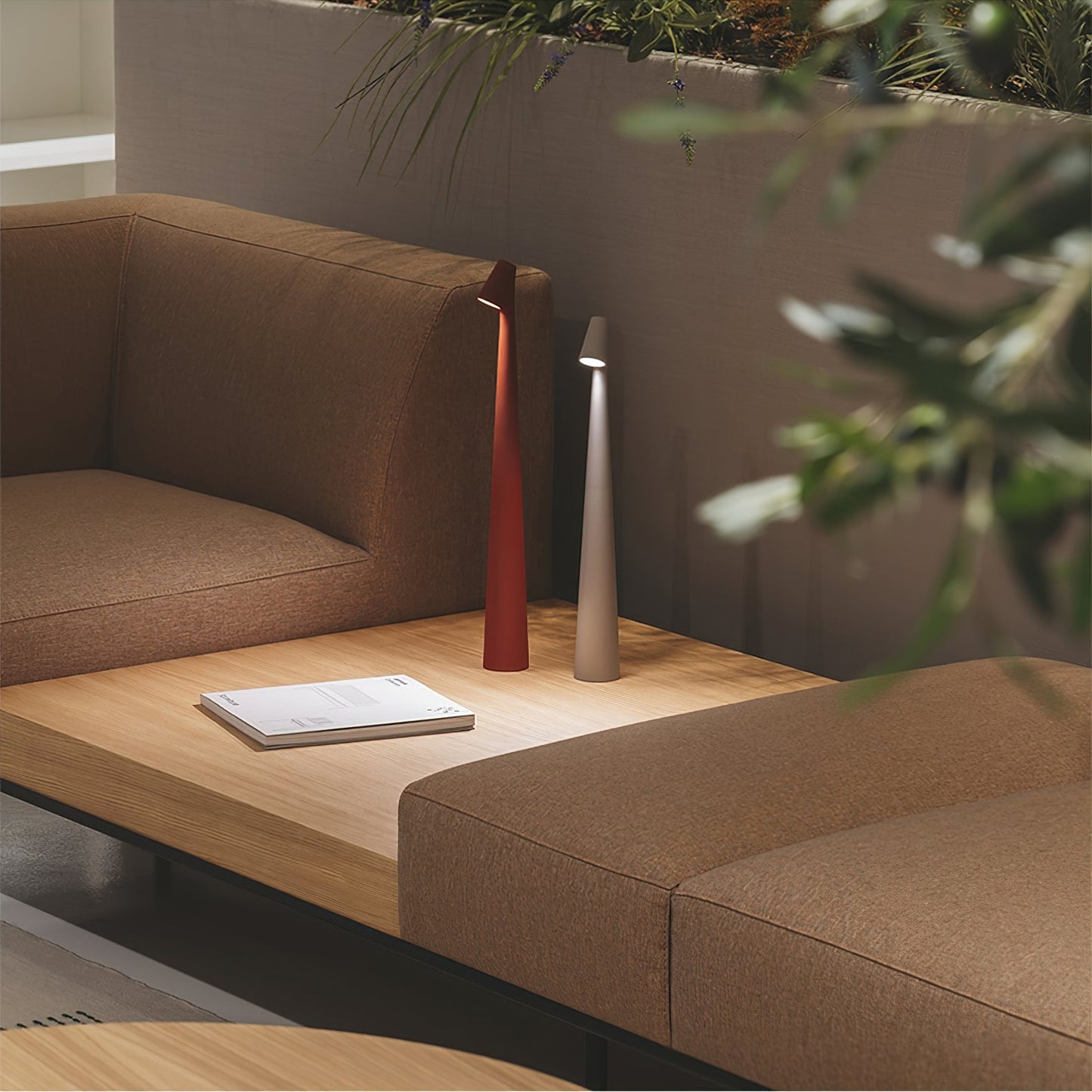Africa Portable Table Lamp | Metal & Acrylic | Rechargeable, 4 Colors
