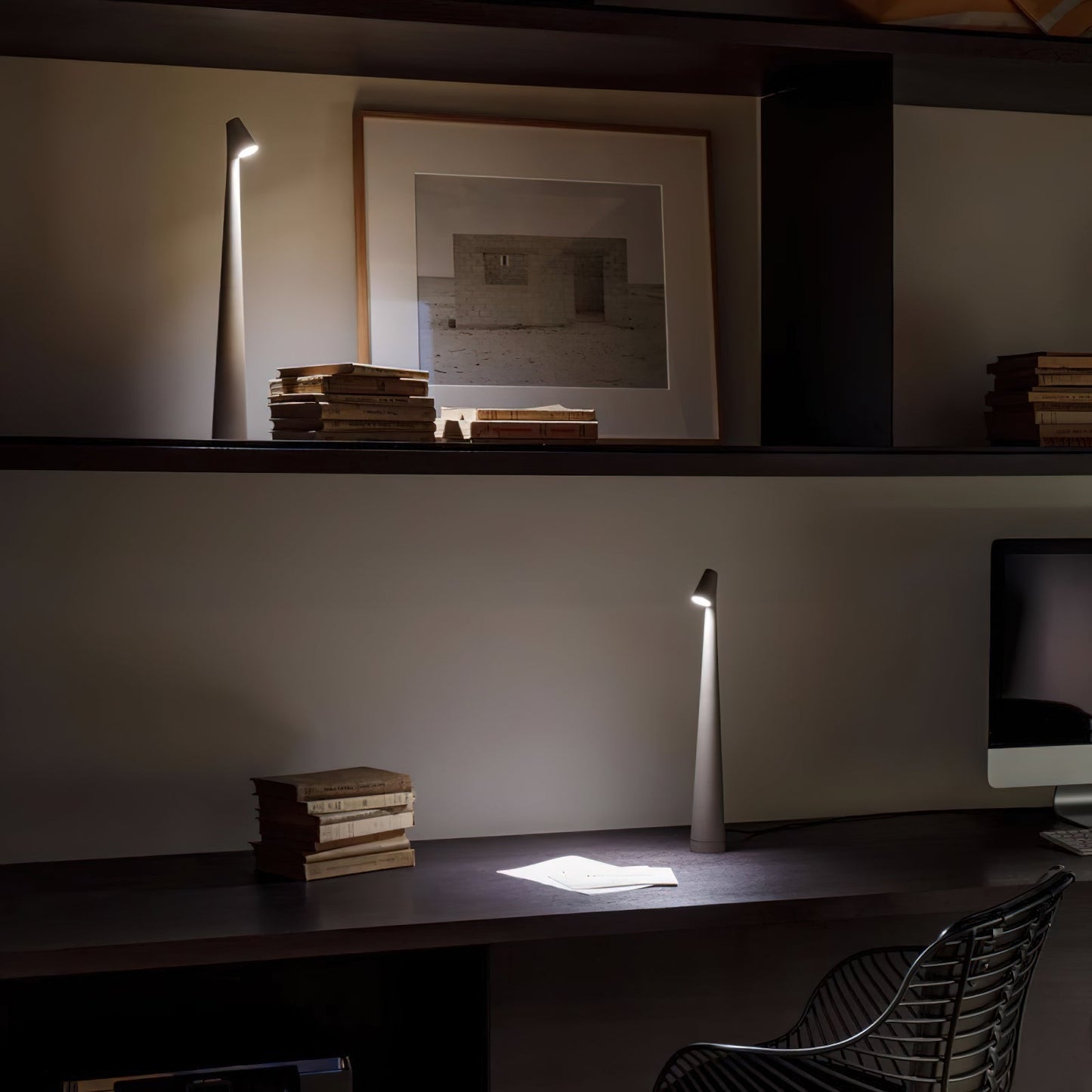 Africa Portable Table Lamp | Metal & Acrylic | Rechargeable, 4 Colors