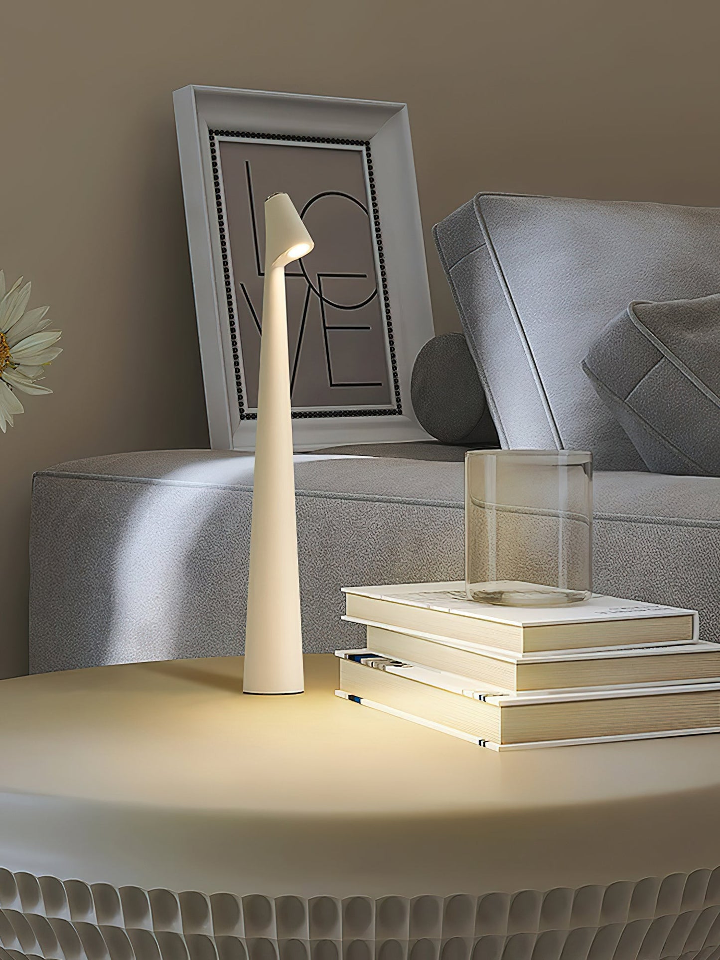 Africa Portable Table Lamp | Metal & Acrylic | Rechargeable, 4 Colors