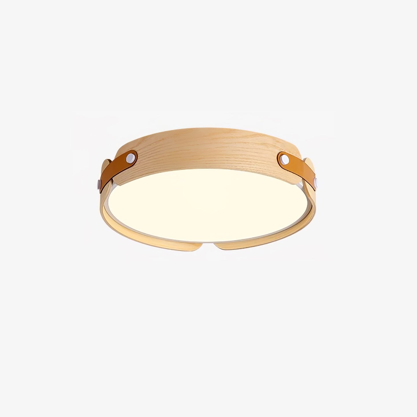 Aiwen Wood Ceiling Light | Wood & Metal | Walnut Color