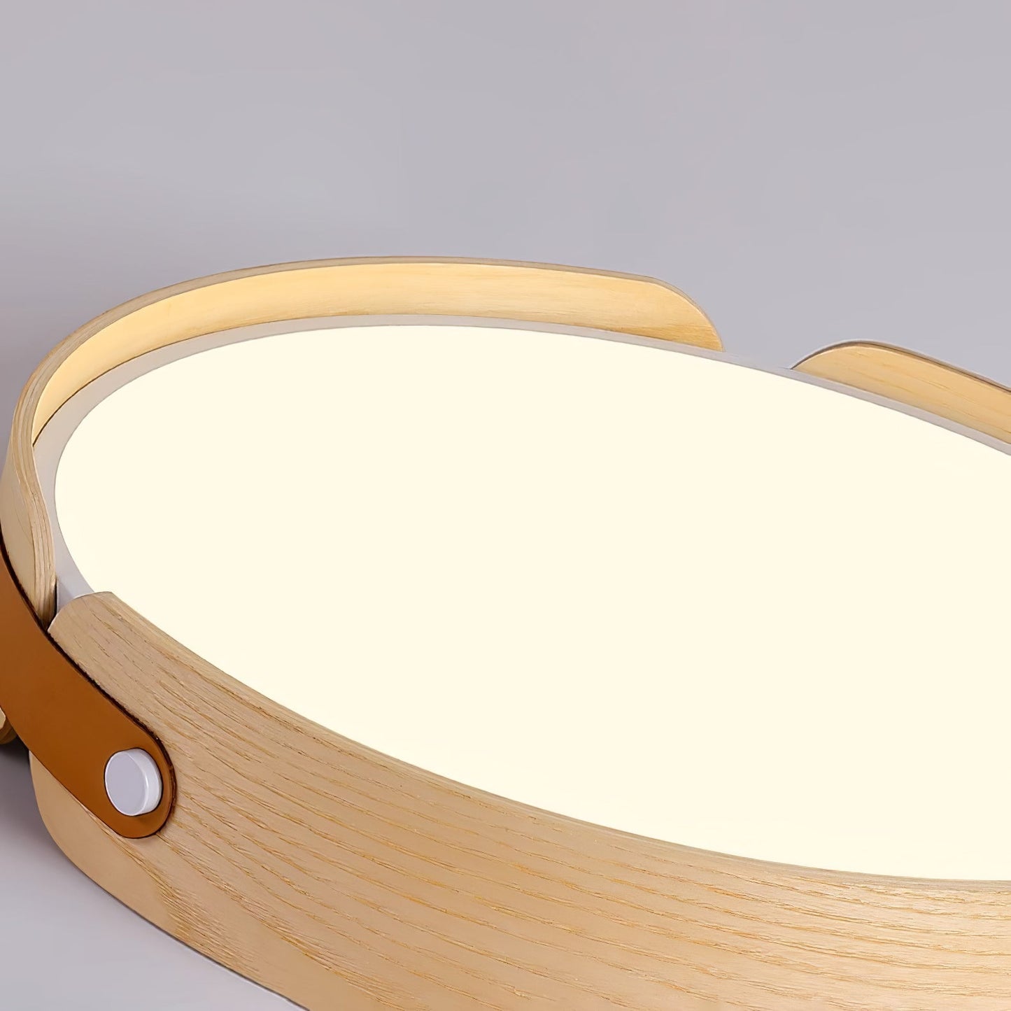 Aiwen Wood Ceiling Light | Wood & Metal | Walnut Color