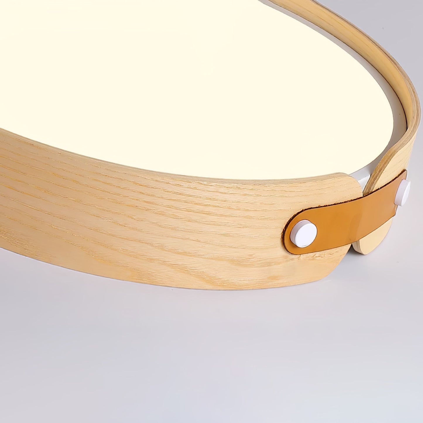 Aiwen Wood Ceiling Light | Wood & Metal | Walnut Color