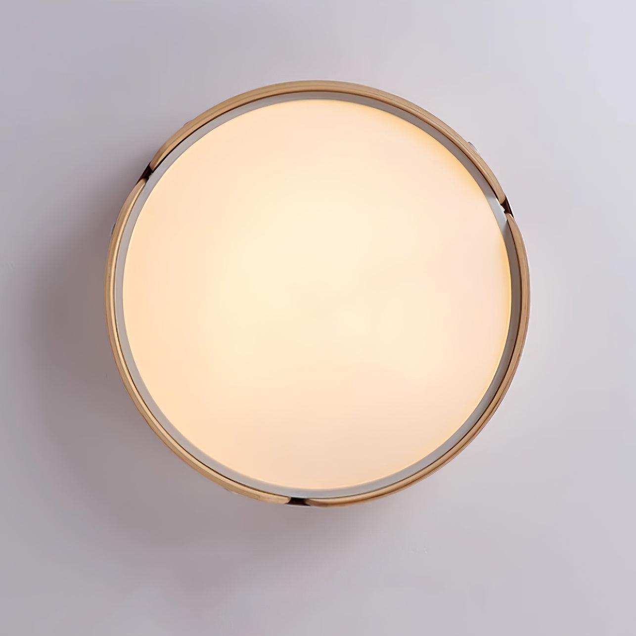 Aiwen Wood Ceiling Light | Wood & Metal | Walnut Color